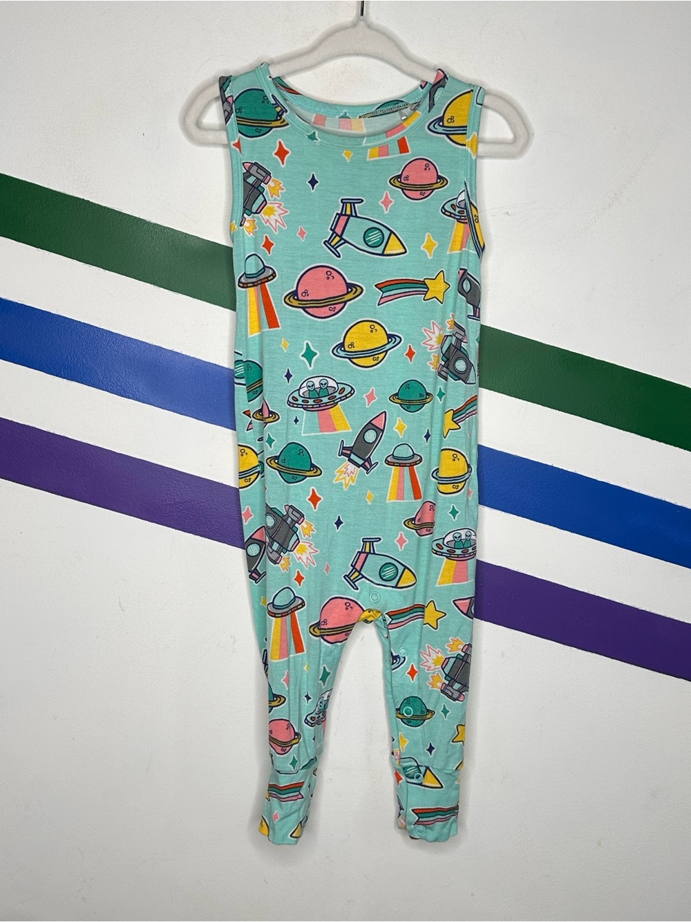 Posh Peanut alien one piece tank top pants bodysuit size 2T
